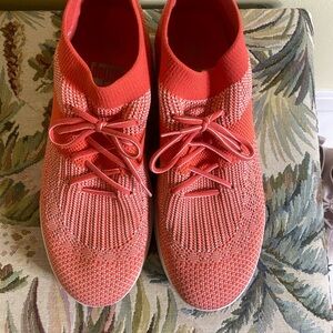 Fit Flop Orange Knit Women's Sneakers 9